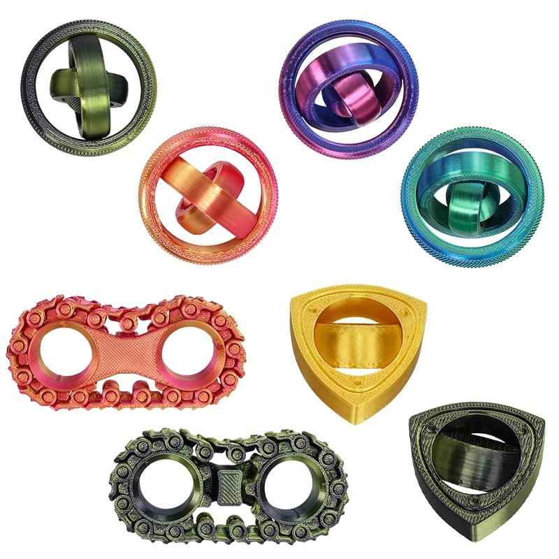 Drukowana w 3D obrotowa piłka, zabawka antystresowa,